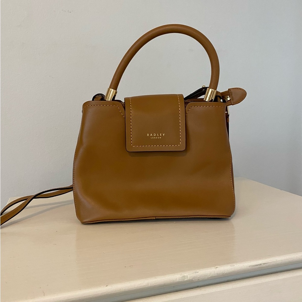RADLEY LONDON Tan Leather Top-Handle Satchel